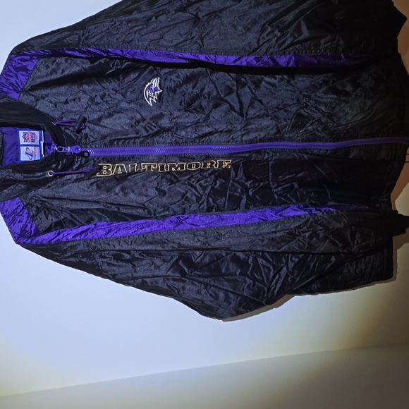 Vintage Baltimore Ravens Logo Athletic Full Zip Coat-NFL  - Picture 6 of 11